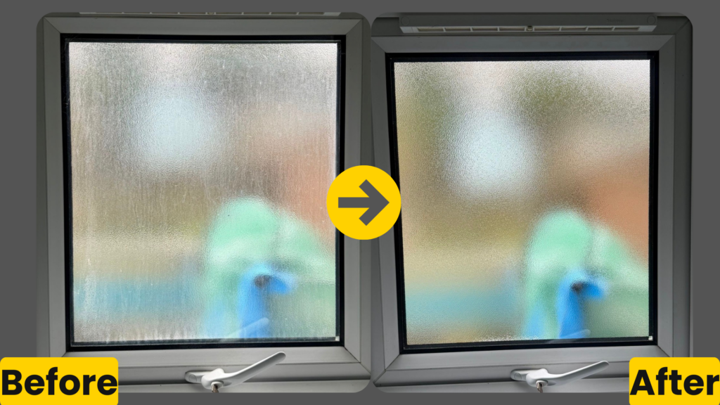 misted double glazing replacement in Bexleyheath - before and after sealed unit replacement by we fix windows south east