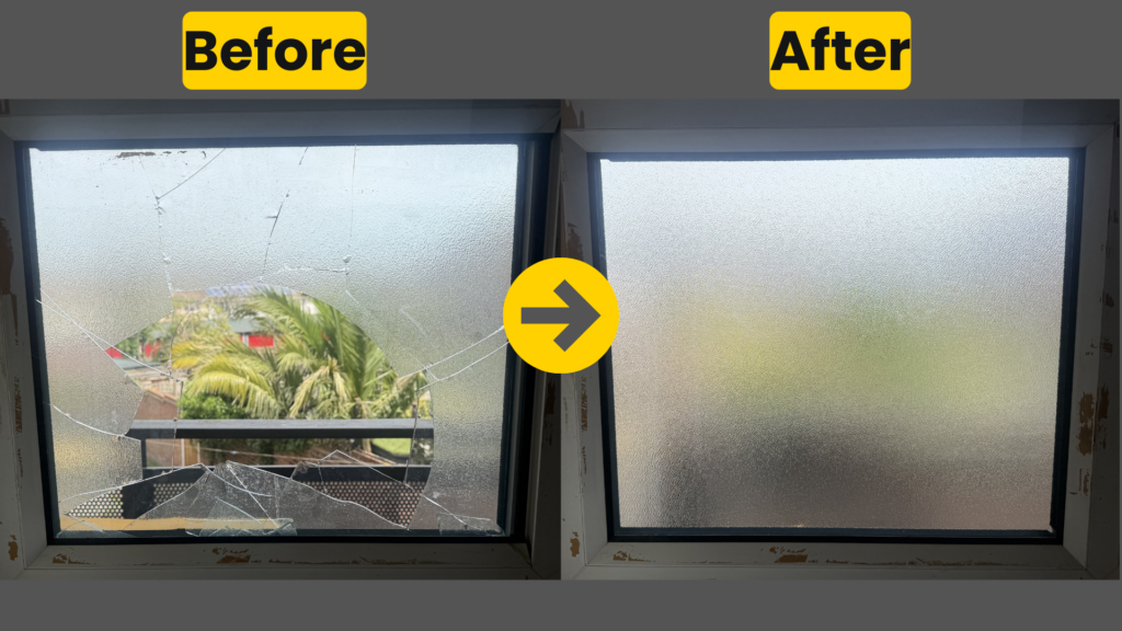 shattered double glazing replacement in Bexleyheath - before and after sealed unit replacement by we fix windows south east
